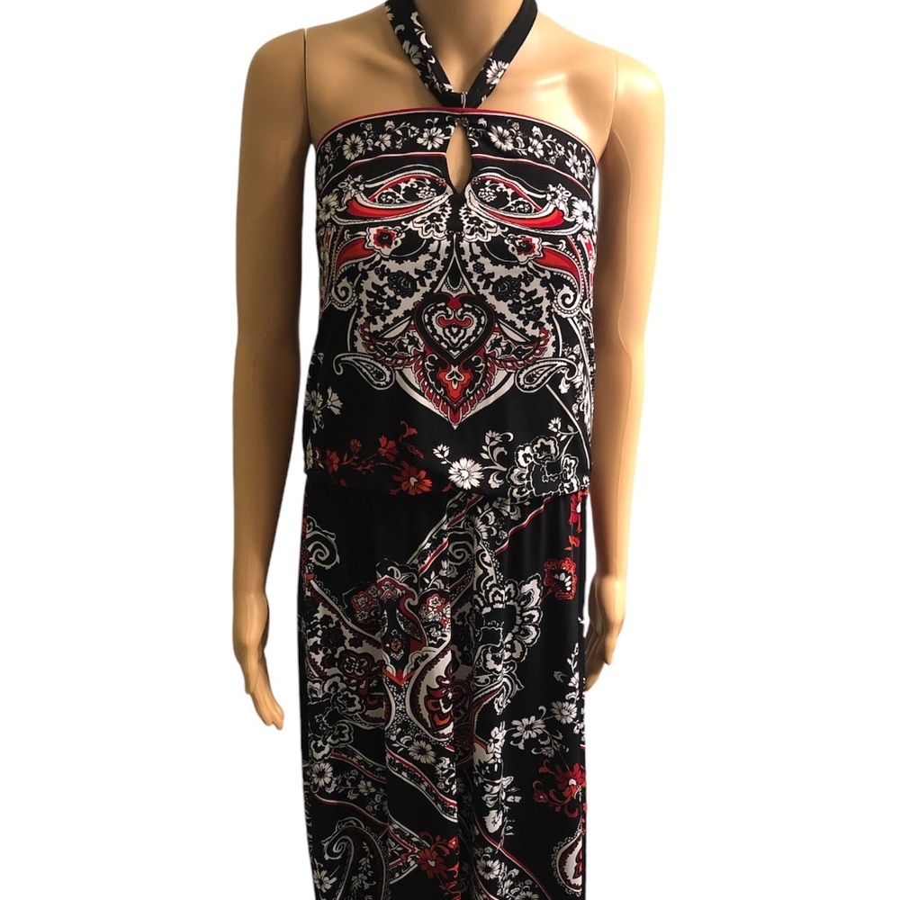 ❤️🖤🤍 White House Black Market black Queen of Hearts summer dress